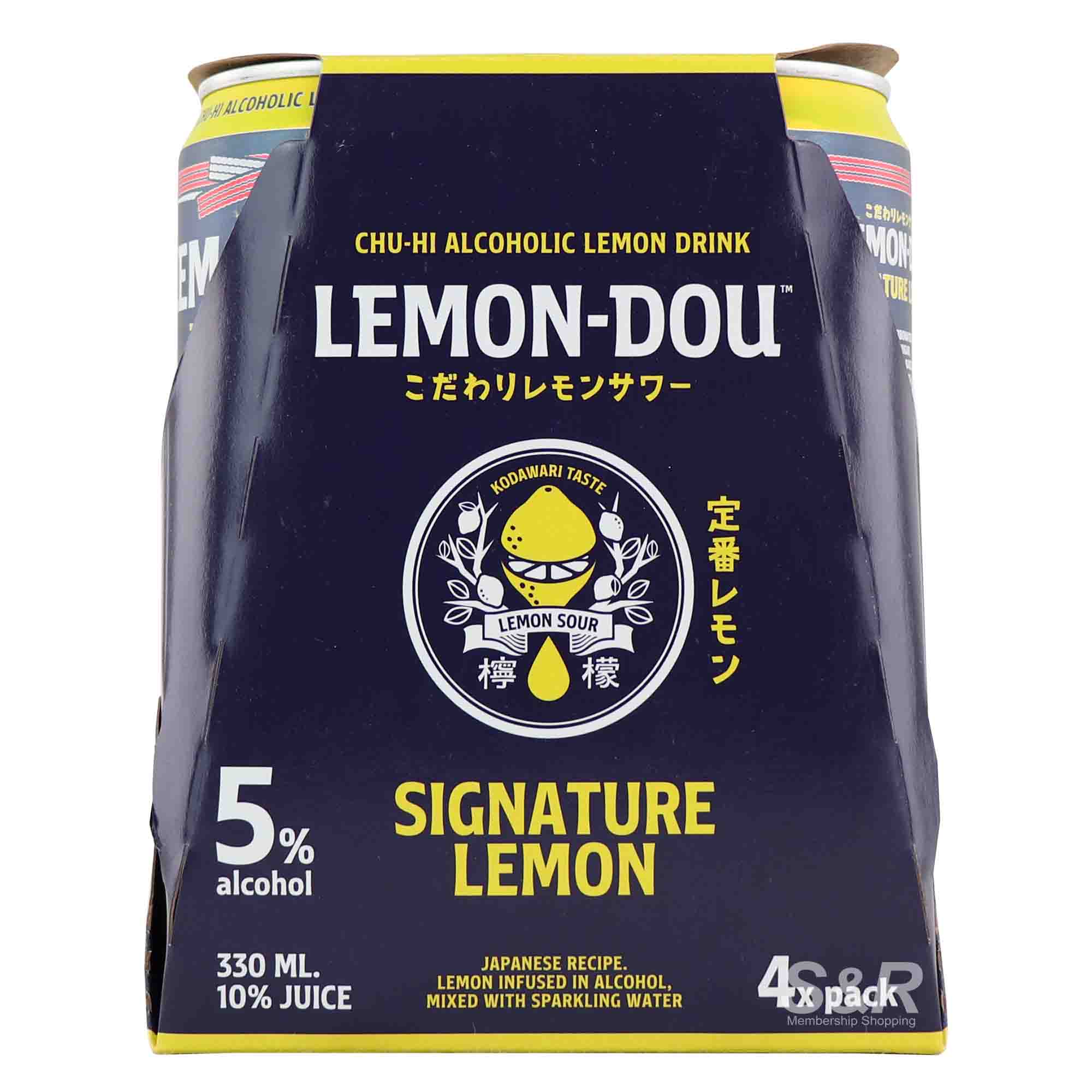 Lemon-Dou Signature Lemon Chu-hi Alcoholic Lemon Drink (330mL x 4pcs)